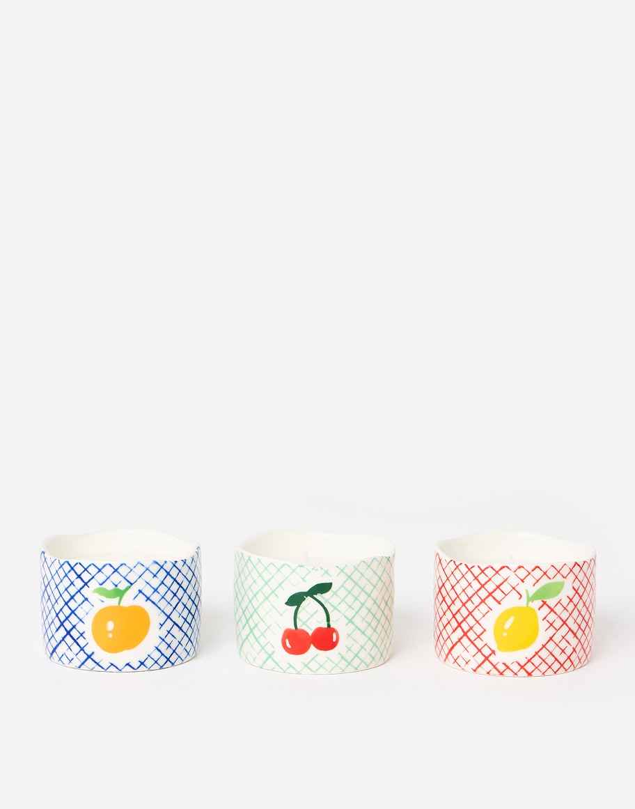 Fruit Scented Candles Set of Three